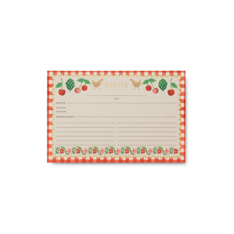 Rifle Paper Co. Recipe Cards Cherry Farm Recipe Cards - Pack of 12