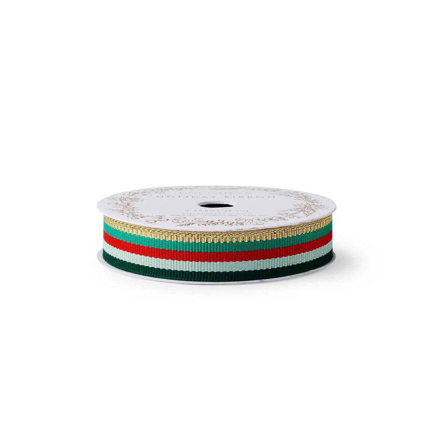 Rifle Paper Co. Ribbon Holiday Stripe Grosgrain Ribbon