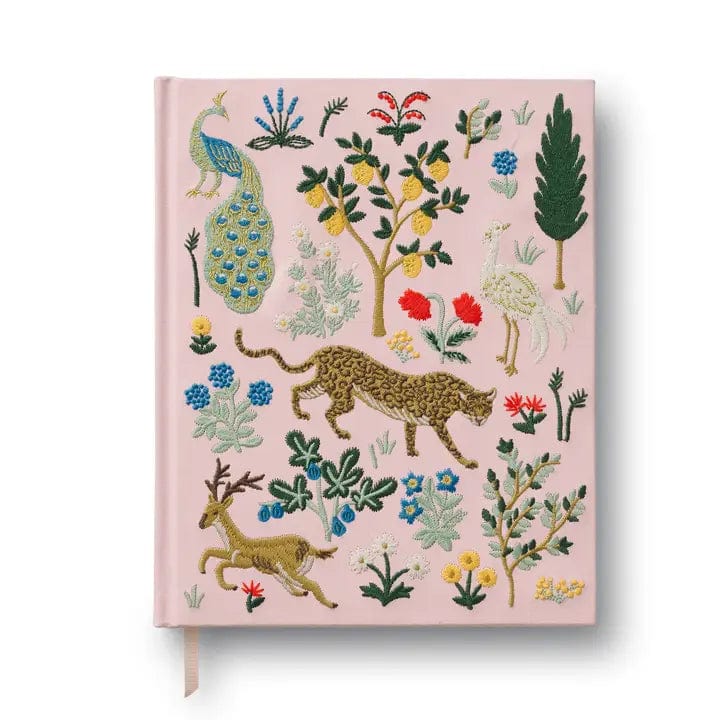 Rifle Paper Co. Sketchbook Menagerie Embroidered Fabric Sketchbook