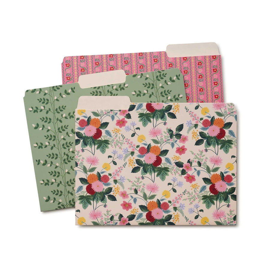 Rifle Paper Co. Stationery Set Dahlia File Folder Set