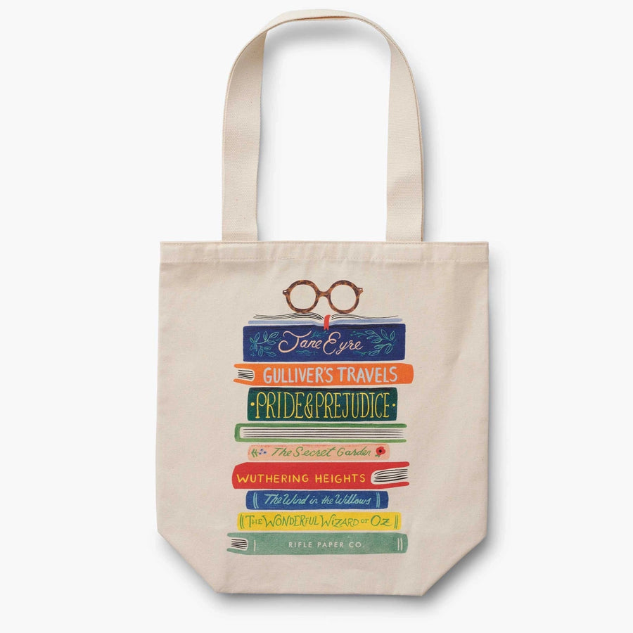 Rifle Paper Co. Tote Bags Book Club Canvas Tote Bag