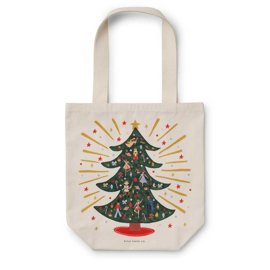 Rifle Paper Co. Tote Bags Holiday Tree Canvas Tote Bag