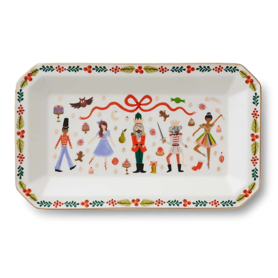 Rifle Paper Co. Tray Nutcracker Large Porcelain Catchall Tray