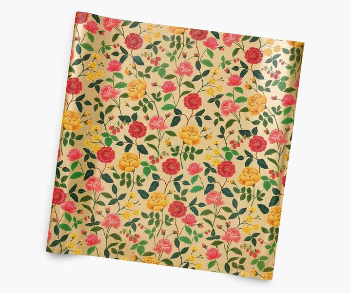 Rifle Paper Co. wrapping paper Roses Continuous Wrapping Roll
