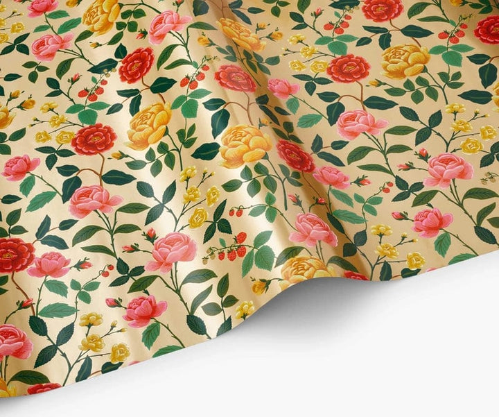 Rifle Paper Co. wrapping paper Roses Continuous Wrapping Roll