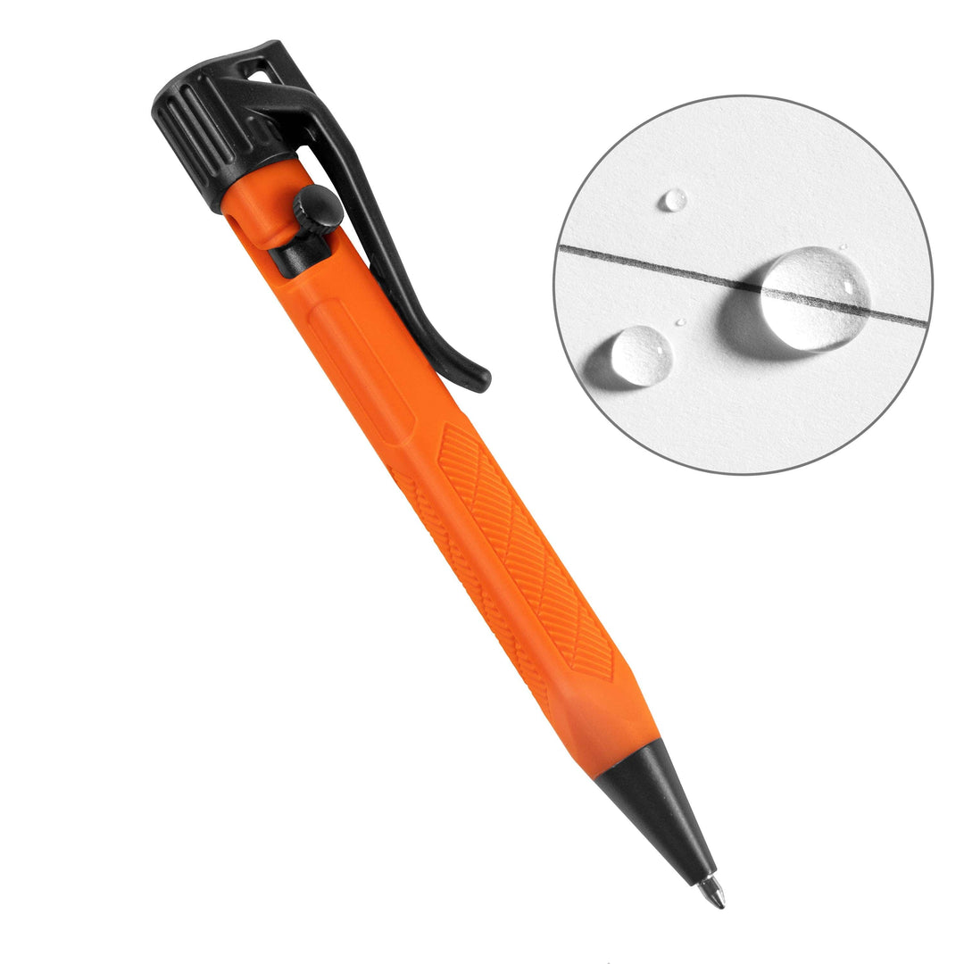 Rite in the Rain Paper Mini Bolt-Action Pen - Orange