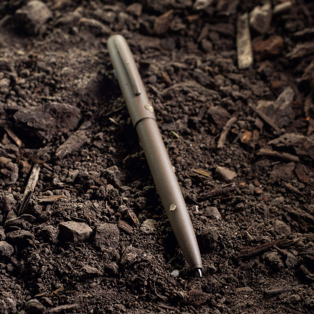Rite in the Rain Paper Rite in the Rain All-Weather Metal Clicker Pen, Dark Tan