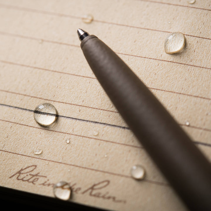 Rite in the Rain Paper Rite in the Rain All-Weather Metal Clicker Pen, Dark Tan