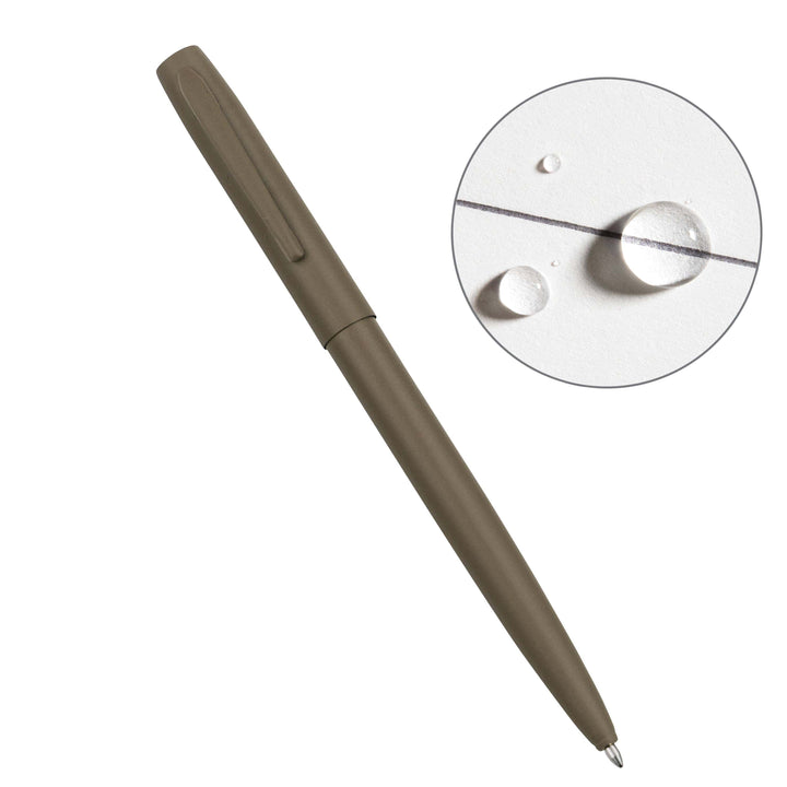 Rite in the Rain Paper Rite in the Rain All-Weather Metal Clicker Pen, Dark Tan