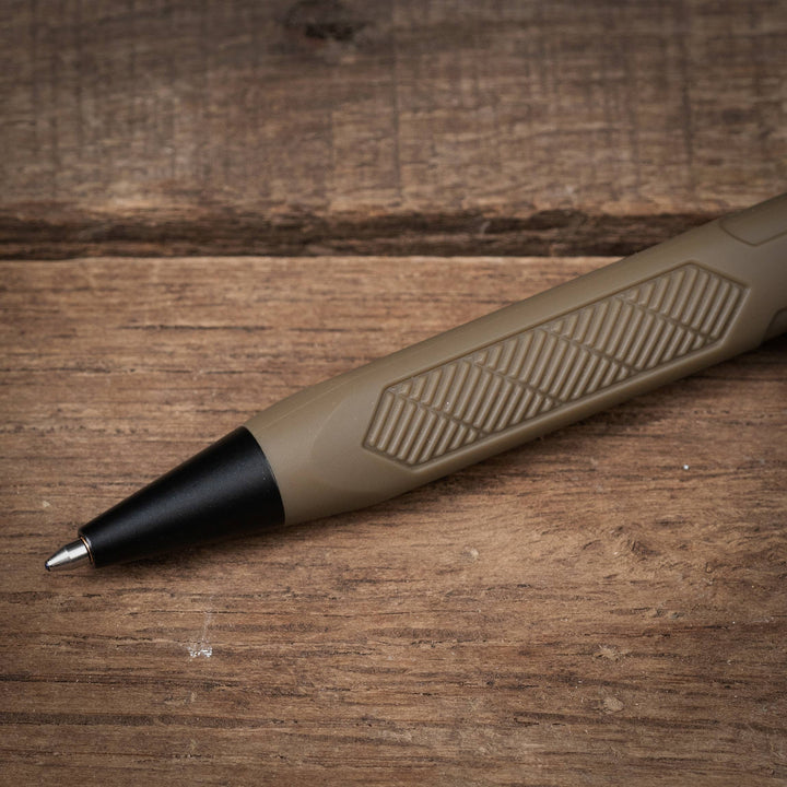 Rite in the Rain Pen Metal and Plastic Bolt action Pen Flat Dark Earth Body - Bla