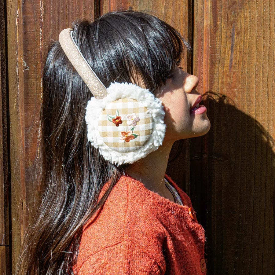 Rockahula Earmuffs Gingham Flower Borg Earmuffs