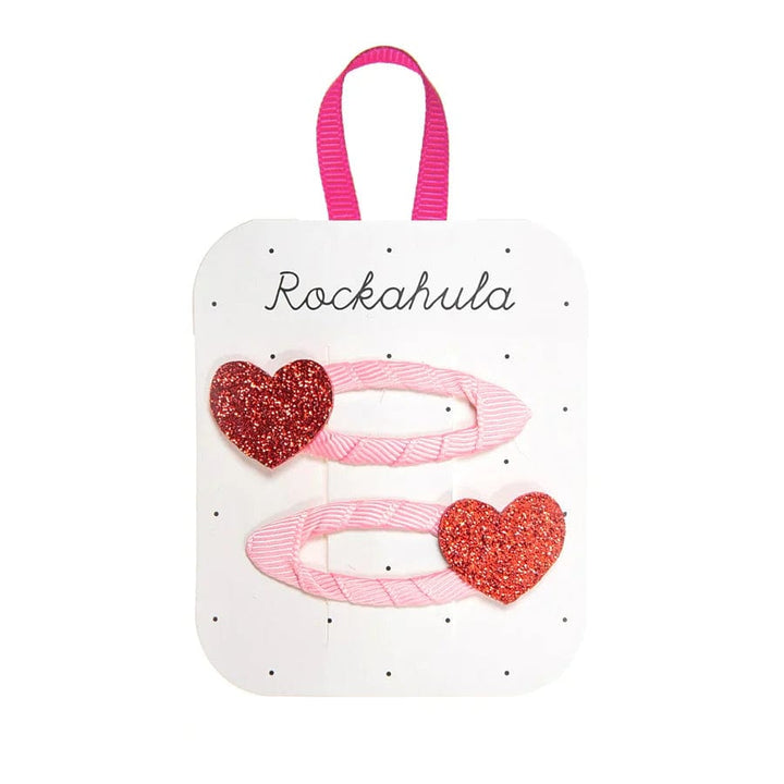 Rockahula Hair Accessories Love Heart Glitter Clips