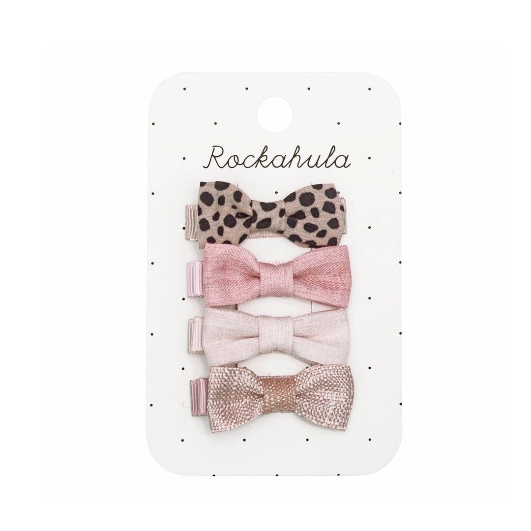 Rockahula Hair Claws & Clips Leopard Mini Bow Clip Set