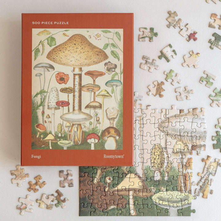 Roomytown Gifts 500-Piece Rectangular Jigsaw Puzzle - Fungi