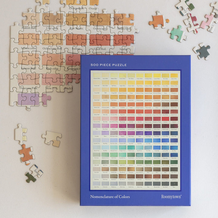 Roomytown Gifts 500-Piece Rectangular Jigsaw Puzzle - Nomenclature of Colours