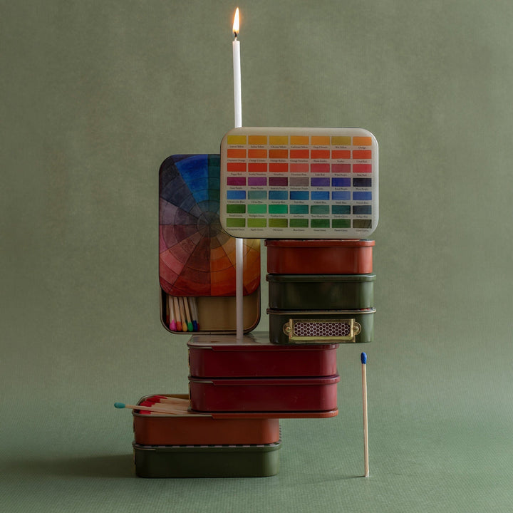 Roomytown Gifts Matches in Tin - Nomenclature of Colors