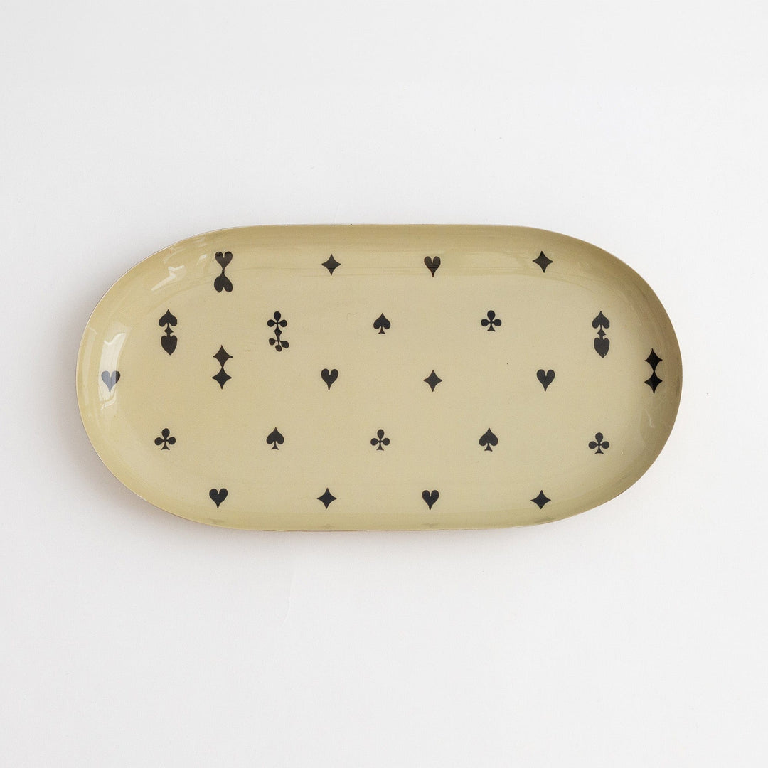 Roomytown Home Oval Enamel Tray - House of Suits