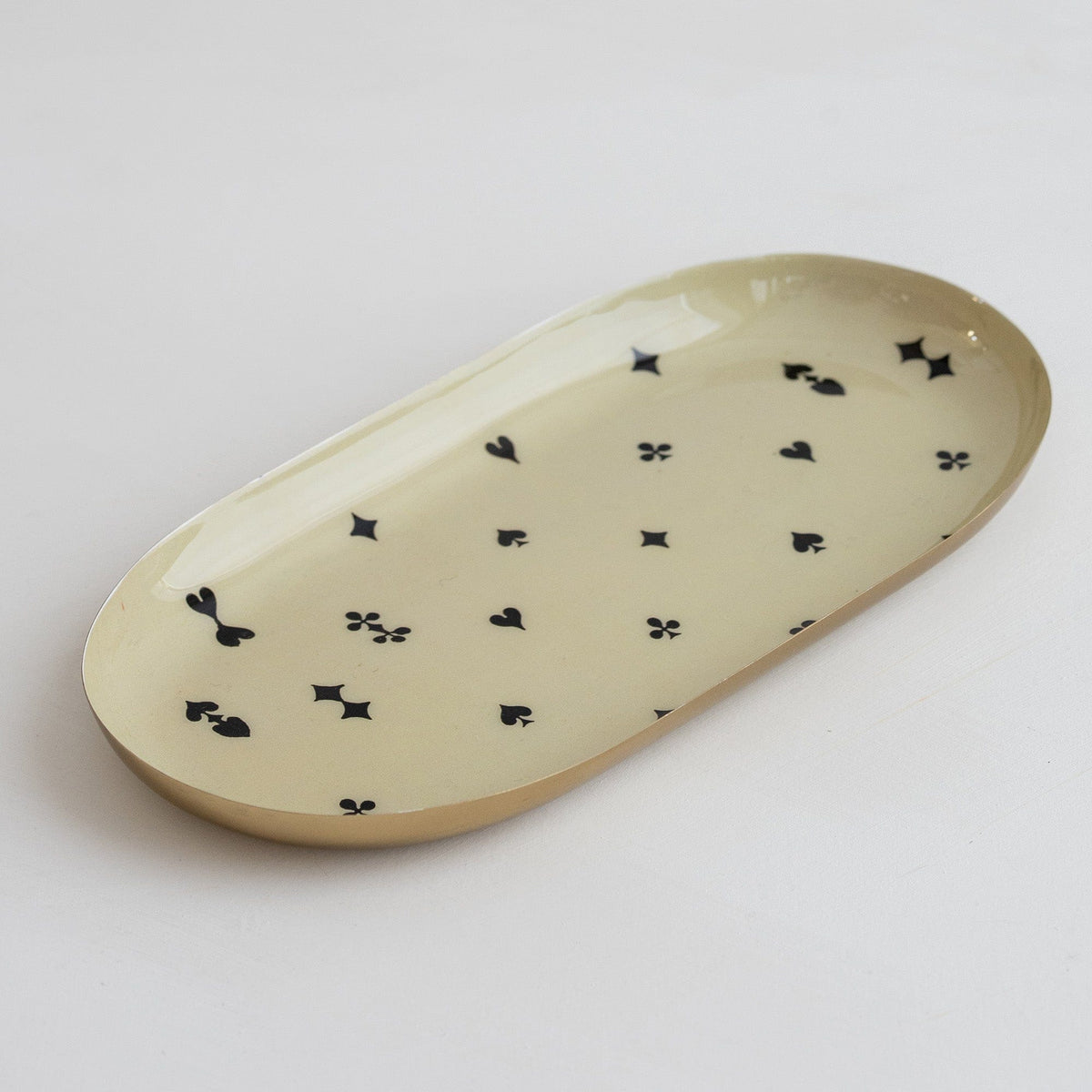 Roomytown Home Oval Enamel Tray - House of Suits
