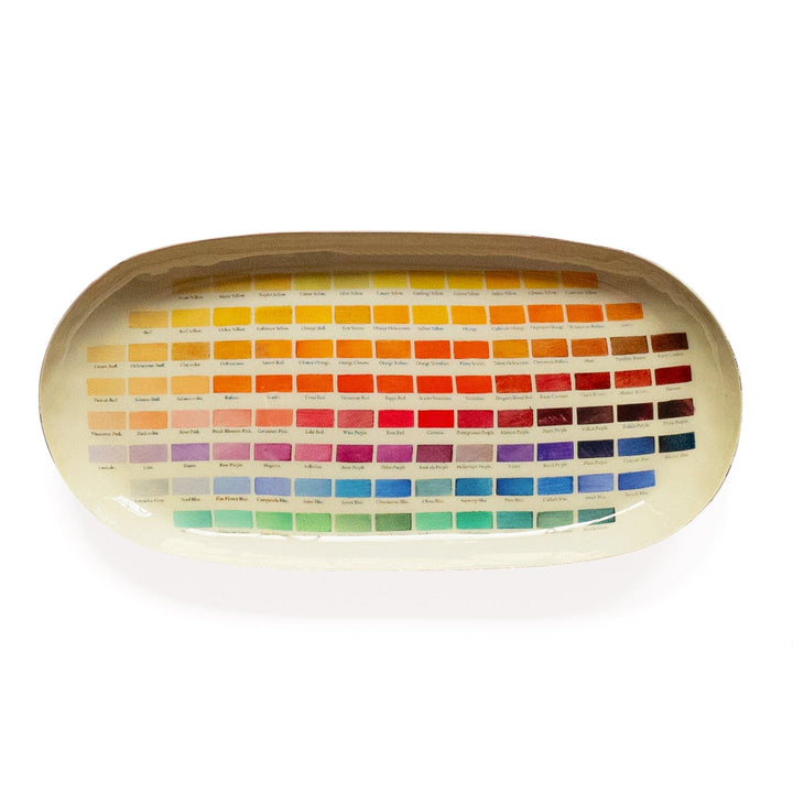 Roomytown Home Oval Enamel Tray - Nomenclature of Colors