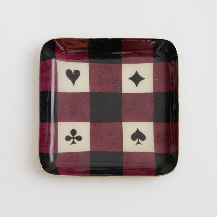 Roomytown Home Small Square Enamel Tray - House of Suits