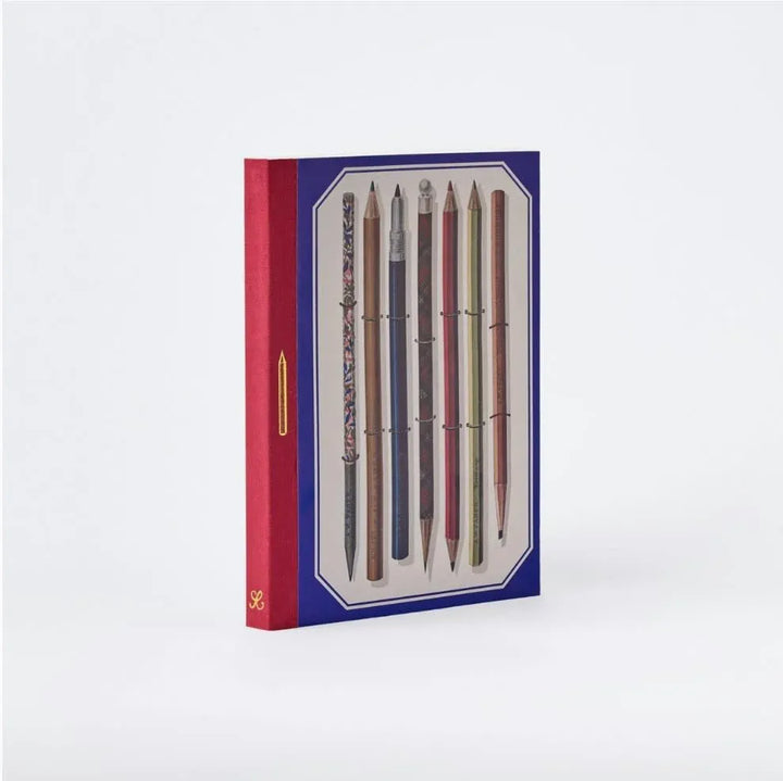 Roomytown Paper Vintage Pencils A5 Lay Flat Journal