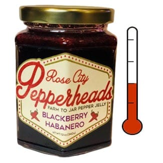 Rose City Pepperheads Food and Beverage Blackberry Habanero Pepper Jelly 12 oz