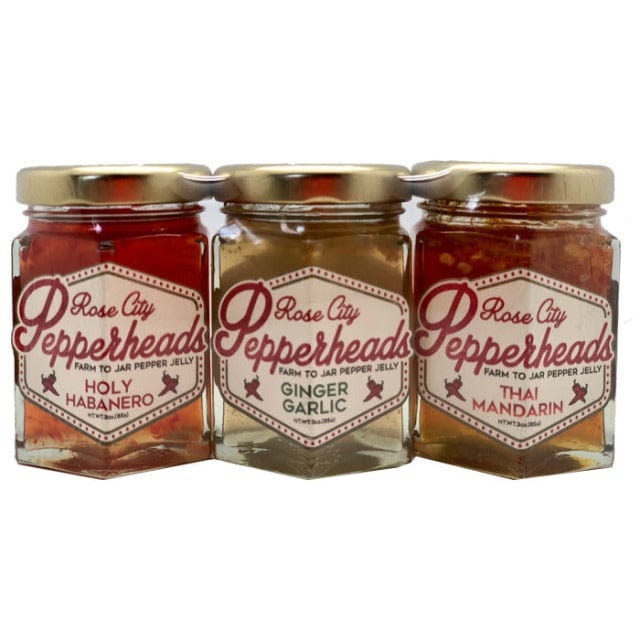 Rose City Pepperheads Food and Beverage Mini Chef Pepper Jelly Trio