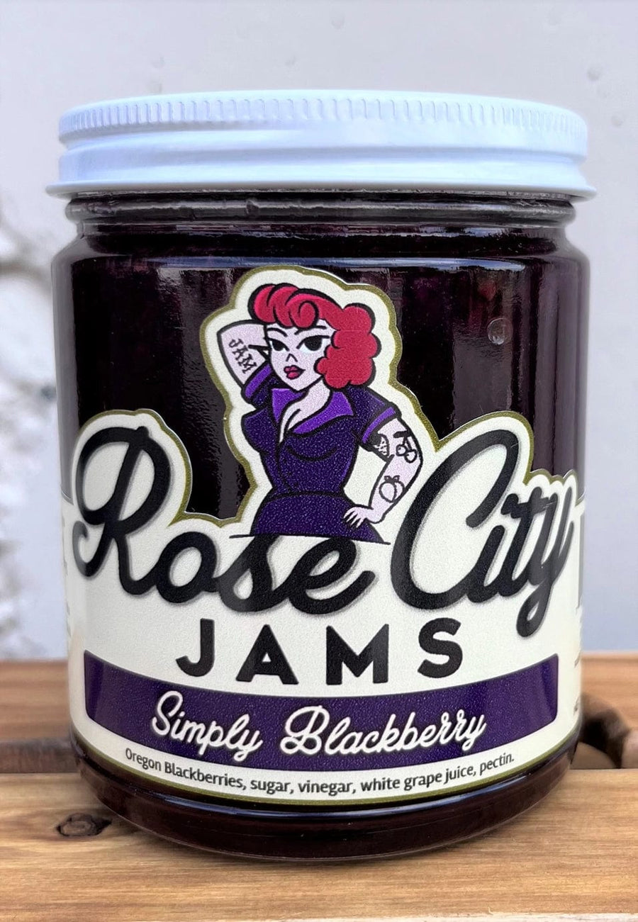 Rose City Pepperheads Food and Beverage Simply Blackberry Jam 12 oz