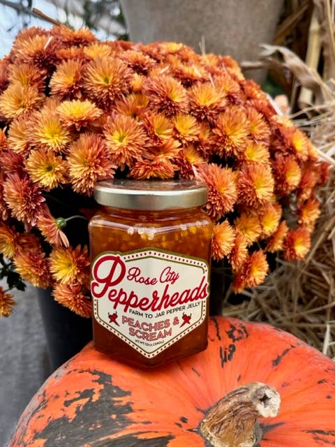 Rose City Pepperheads Home Peaches & Scream Pepper Jelly - 12oz