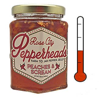 Rose City Pepperheads Home Peaches & Scream Pepper Jelly - 12oz