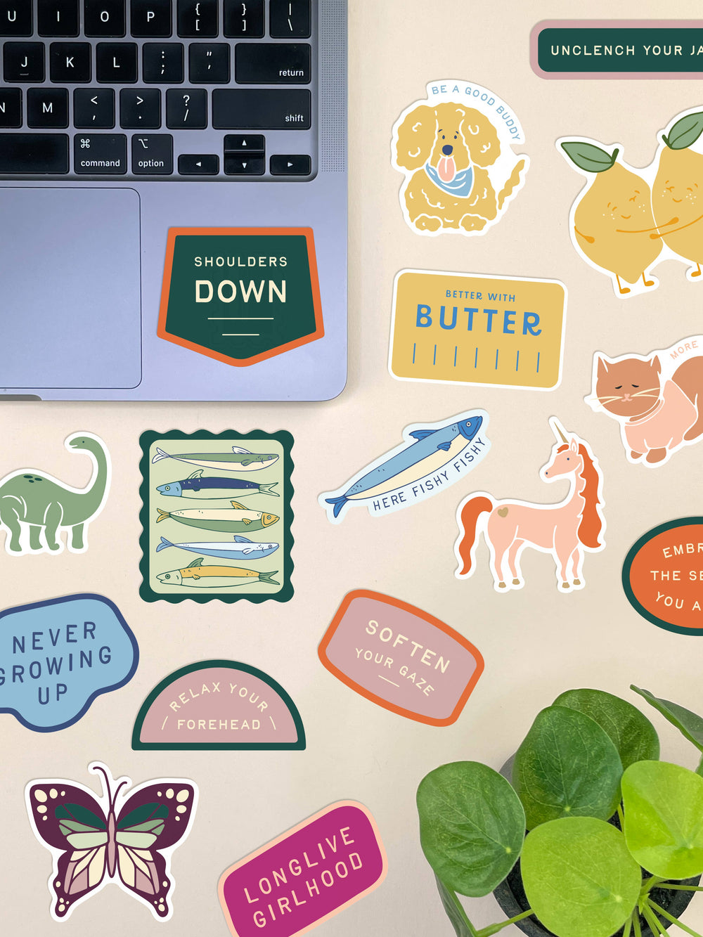 Ruff House Print Shop Cards Better With Butter Sticker