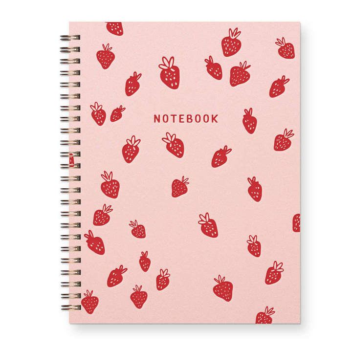 Ruff House Print Shop Journal Strawberry Pattern Journal : Lined Notebook