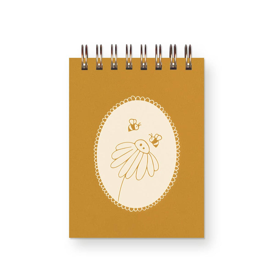 Ruff House Print Shop Notebook Daisy Bee Mini Jotter Notebook