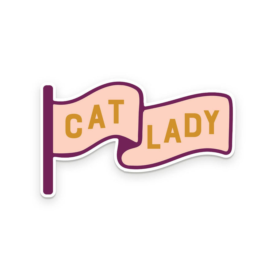 Ruff House Print Shop Sticker Cat Lady Sticker