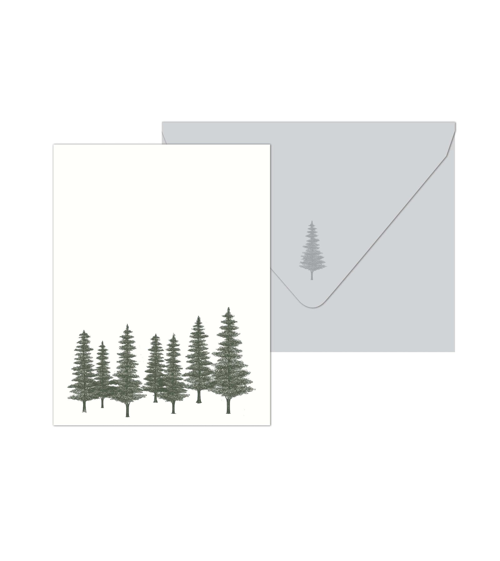 Rust Belt Love Paperie Boxed Cards Evergreen Flat Card Pack- Letterpress