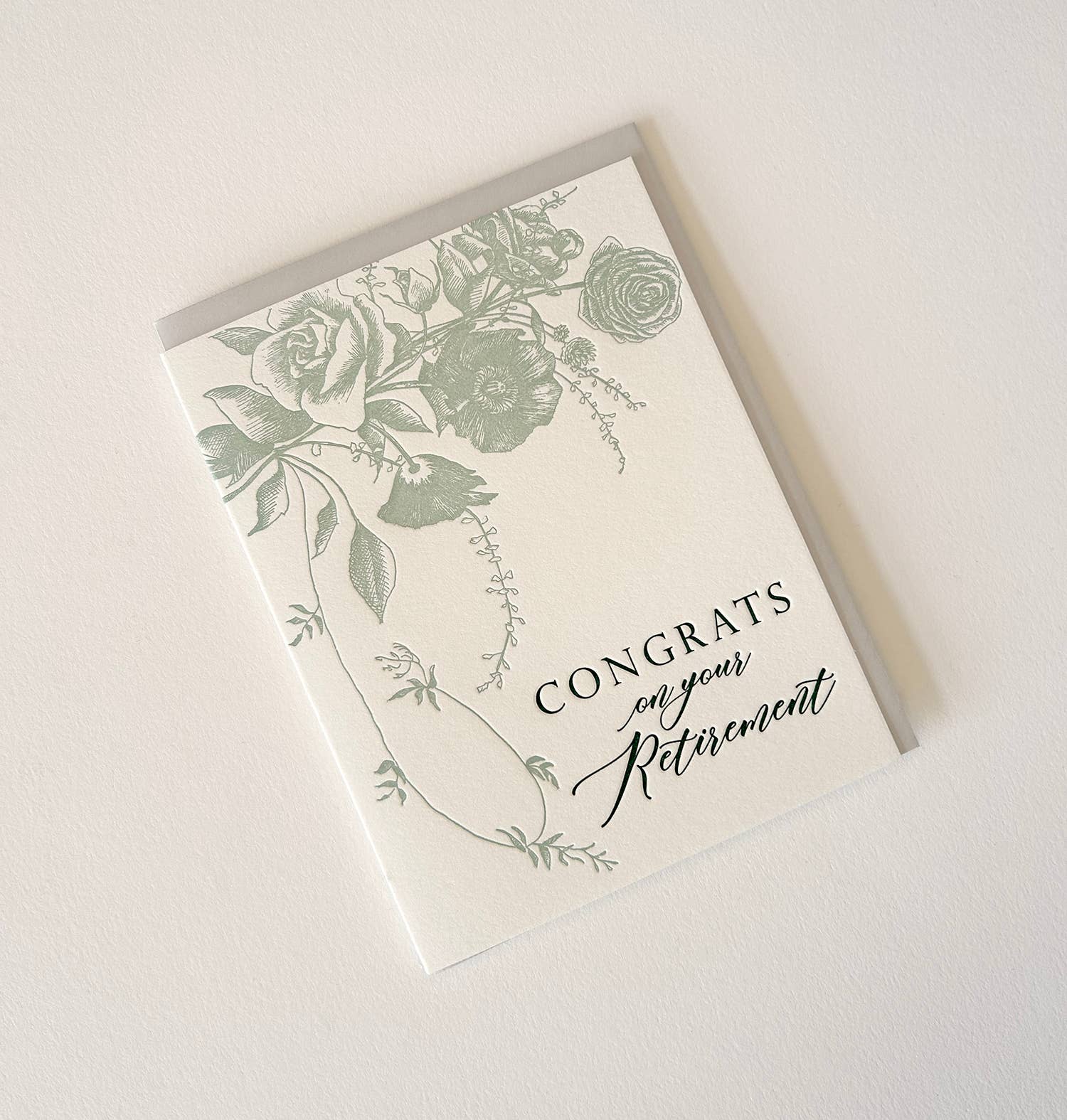 Rust Belt Love Paperie Card Congrats on Your Retirement Letterpress Greeting Card