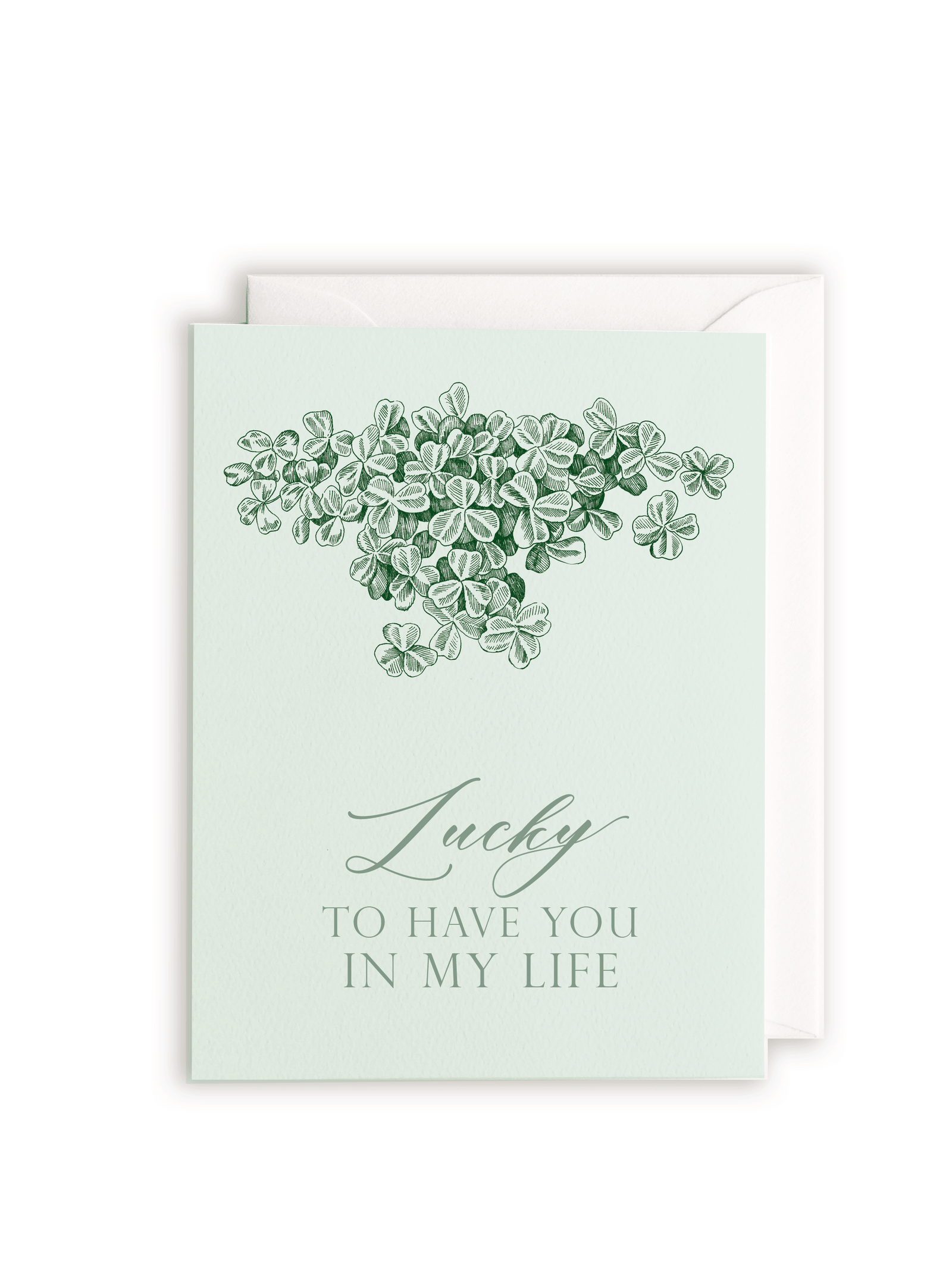 Rust Belt Love Paperie Card Lucky to Have You in My Life Letterpress Greeting Card
