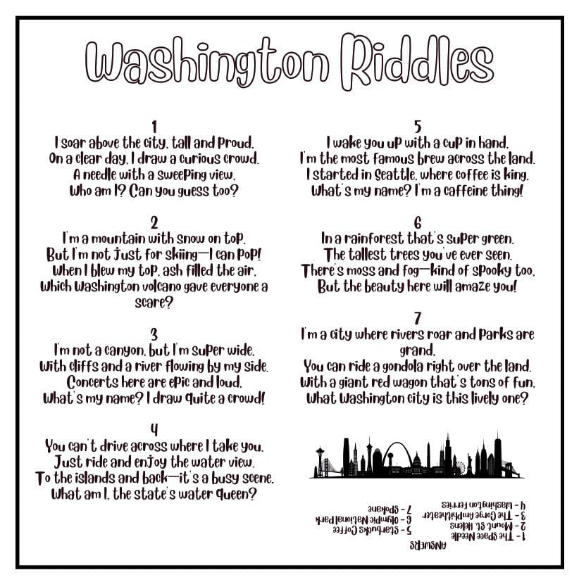 RuthAnn Cole Gifts Pacific Northwest Coloring & Joke Book