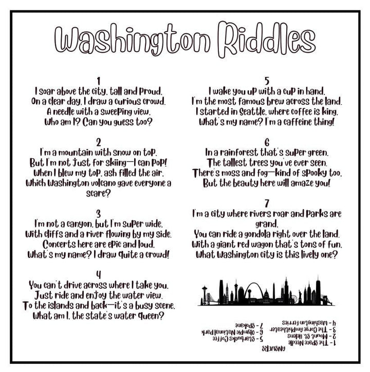 RuthAnn Cole Gifts Pacific Northwest Coloring & Joke Book