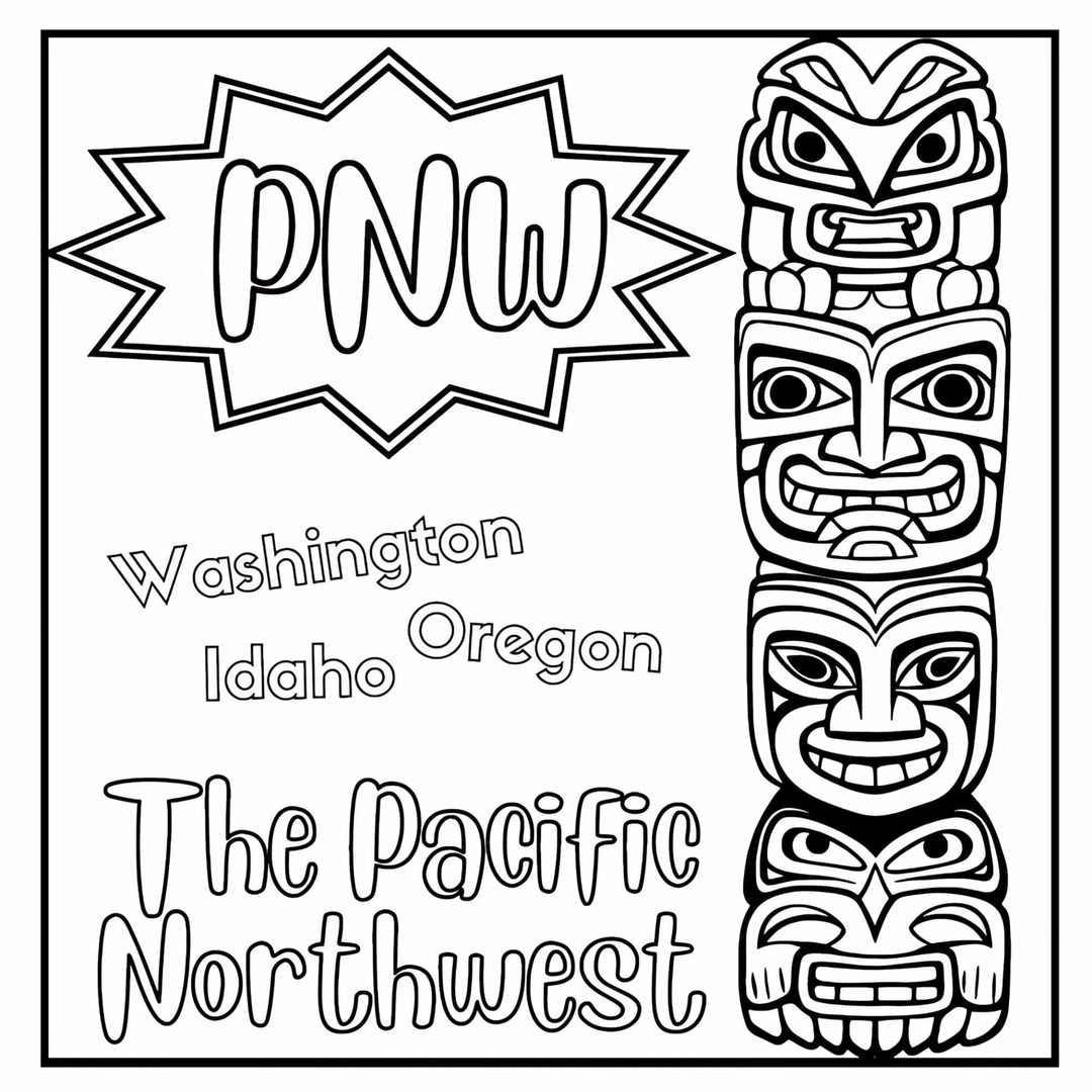 RuthAnn Cole Gifts Pacific Northwest Coloring & Joke Book