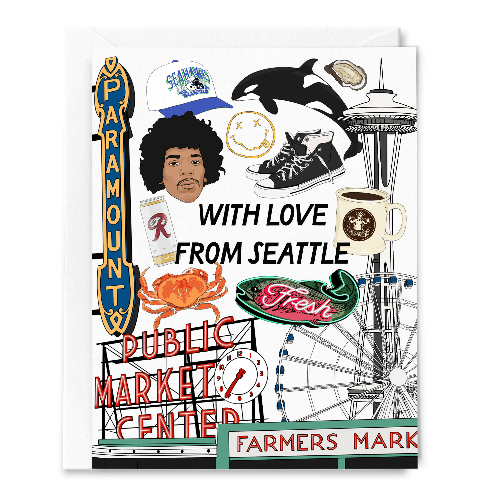 Sammy Gorin LLC Card With Love from Seattle, Washington, Card