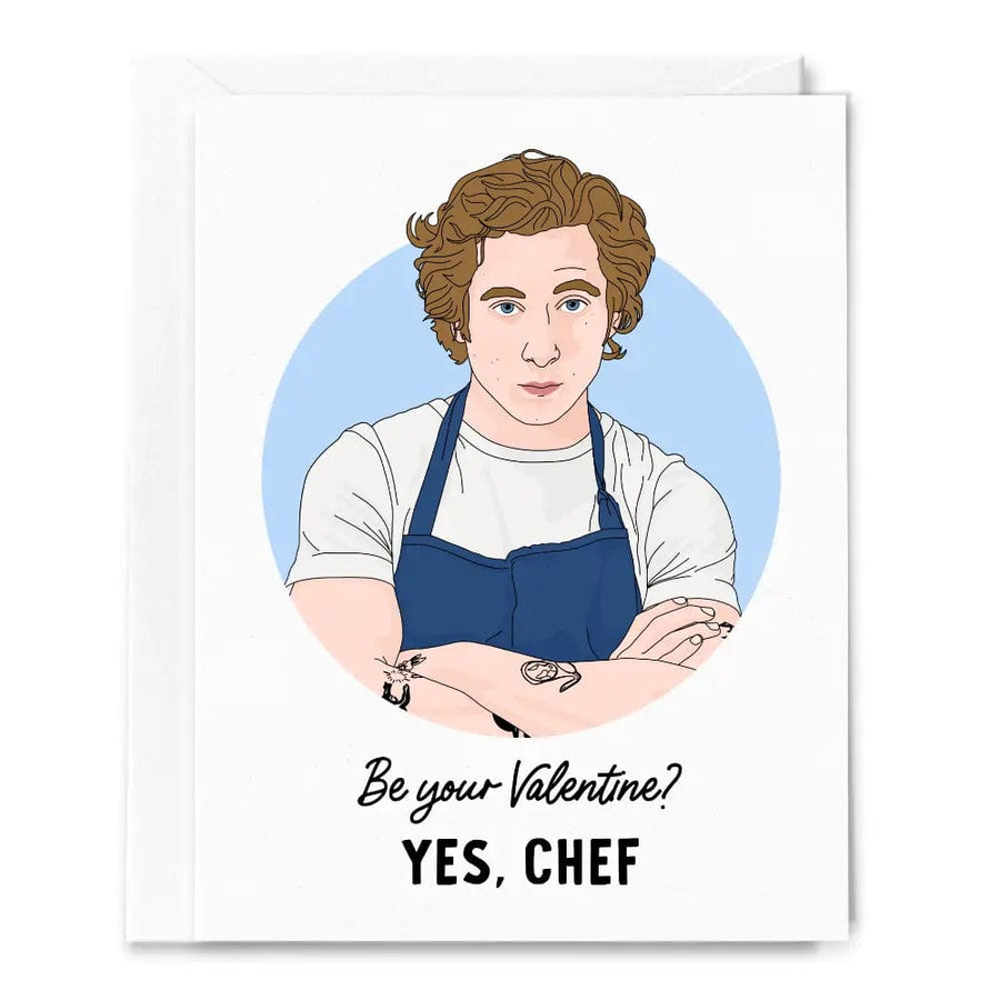 Sammy Gorin LLC Card Yes Chef, the Bear, Jeremy Allen White, Valentine's Day Card