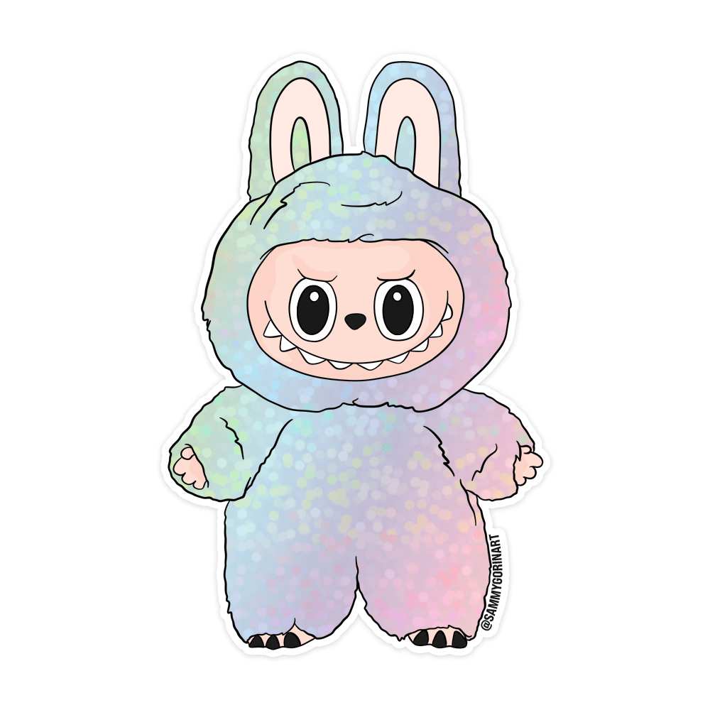 Sammy Gorin LLC Cards Glitter LBubu Monster Lafufu Sticker