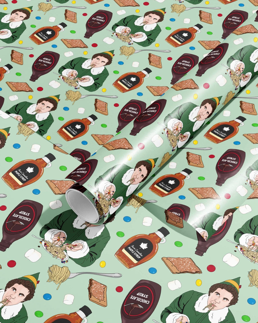 Sammy Gorin LLC Gift Wrapping Breakfast Spaghetti Gift Wrap Wrapping Paper