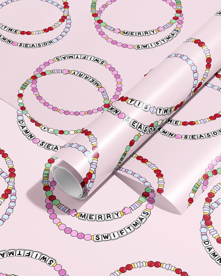 Sammy Gorin LLC Gift Wrapping Swiftmas Bracelets Wrapping Paper