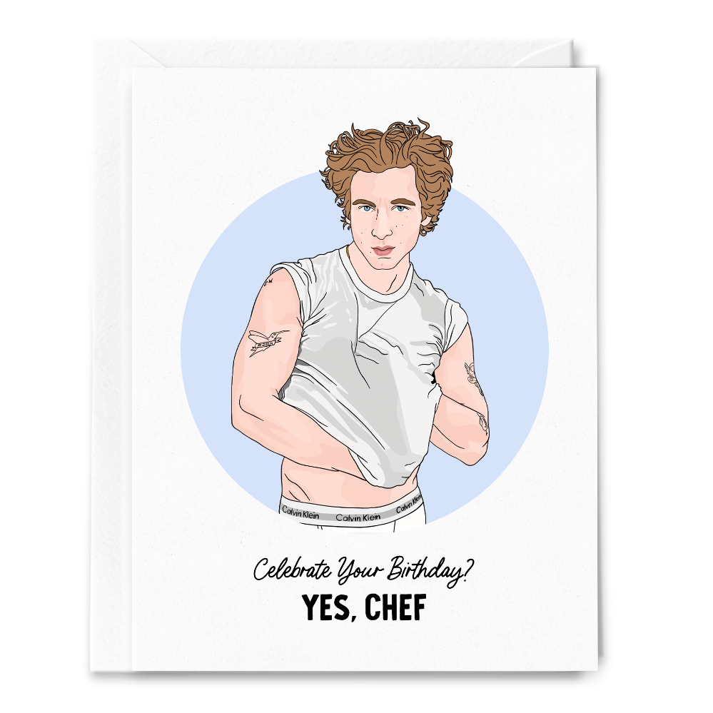 Sammy Gorin LLC Yes, Chef Birthday Card