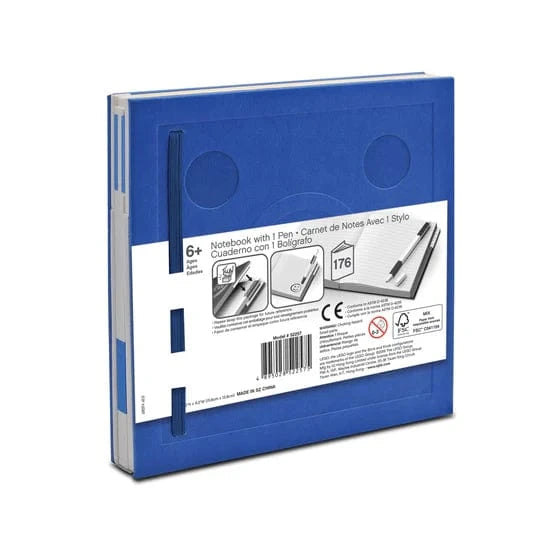 Santoki Paper LEGO Stationery Locking Notebook with Gel Pen - Blue | Santoki