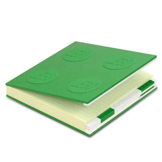 Santoki Paper LEGO Stationery Locking Notebook with Gel Pen - Green | Santoki