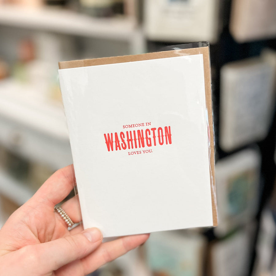 Sapling Press Cards Someone in Washington Loves You Card