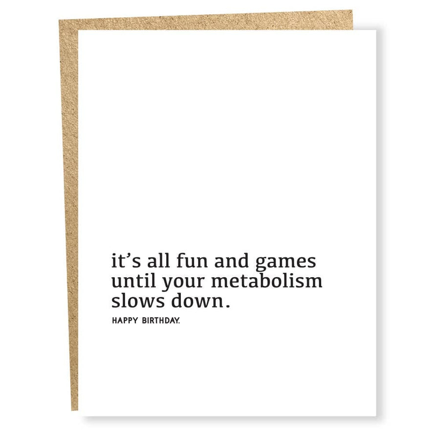 Sapling Press Metabolism Birthday Card